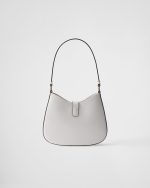Prada Cleo Brushed Leather Shoulder Bag With Clasp Closure - Image 5